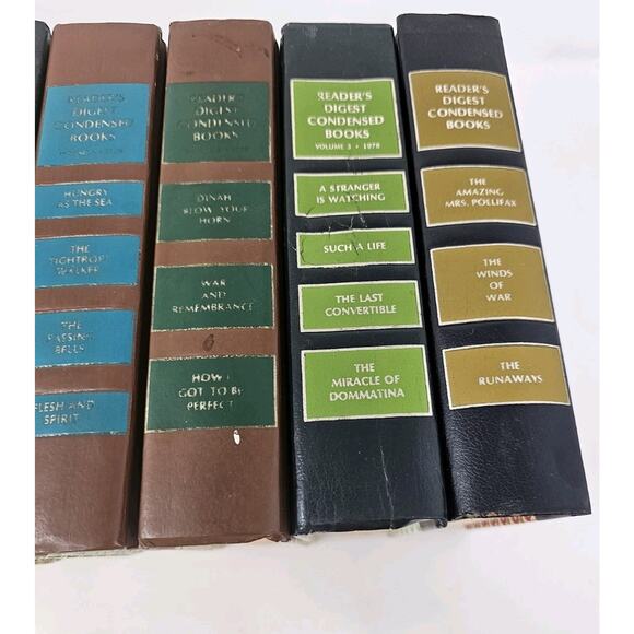 Readers Digest Condensed Books Lot of 10 First Edition Home Decor MCM Library - Picture 7 of 16
